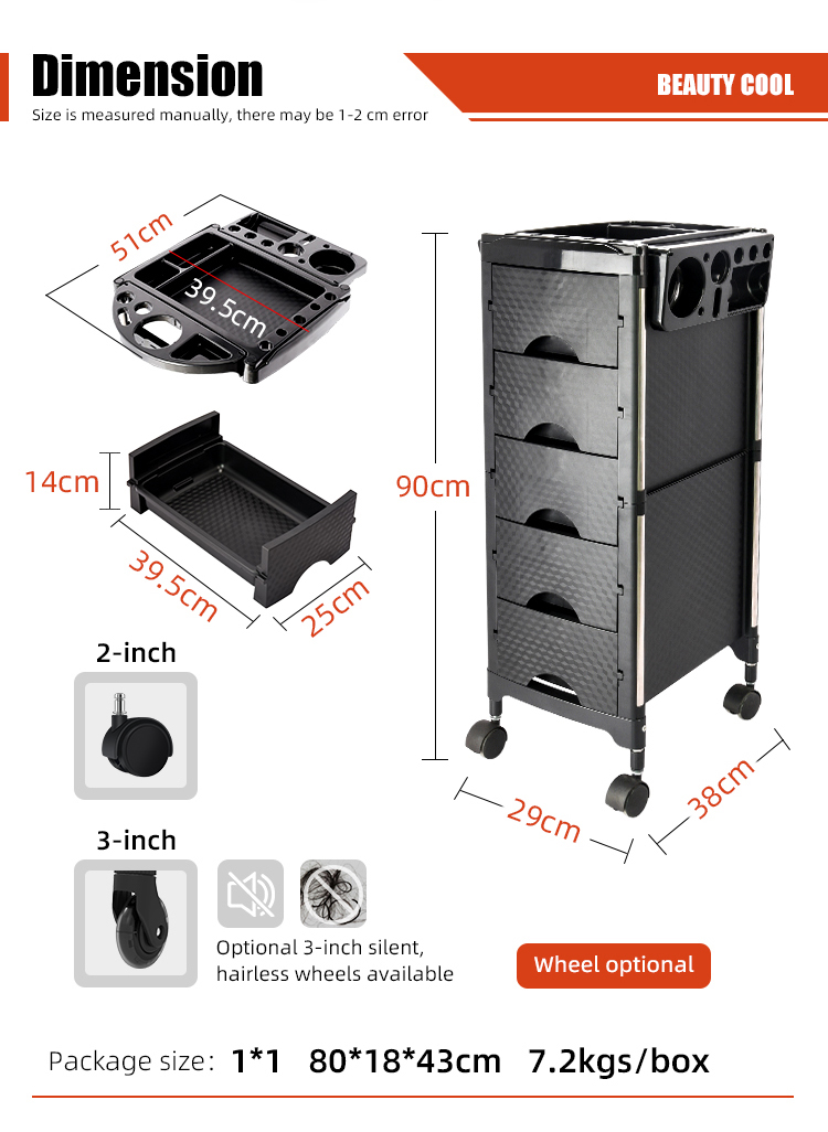 The BeautyCool Salon Trolley offers practical storage. This trolley features multiple shelves. It organizes tools and supplies. The design includes smooth wheels. It allows easy movement. The trolley has a durable frame. It supports daily salon work. The surface is easy to clean. It maintains a hygienic space. This trolley comes in various colors. It matches diverse salon styles. Choose a color to reflect your brand. It serves as a functional and stylish tool. The BeautyCool Salon Trolley offers practical storage. This trolley features multiple shelves. It organizes tools and supplies. The design includes smooth wheels. It allows easy movement. The trolley has a durable frame. It supports daily salon work. The surface is easy to clean. It maintains a hygienic space. This trolley comes in various colors. It matches diverse salon styles. Choose a color to reflect your brand. It serves as a functional and stylish tool.