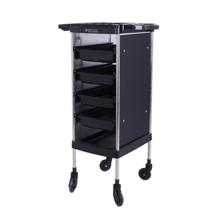 Barber Shop Beauty Salon Trolley Rolling Storage Tool Cart with 3inch Big Wheel