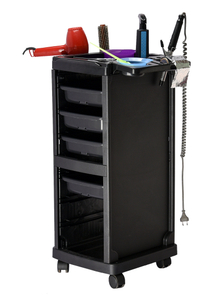 6 Drawers Multifunction Top Tray Salon Rolling Cart