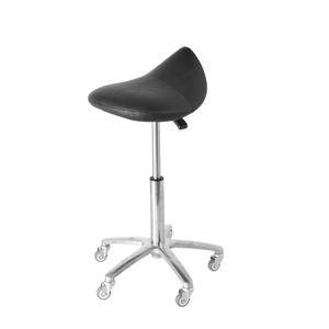 Mobile Ergonomic Swivel Chair Saddle Stool with Wheels for Salon Barber Shop