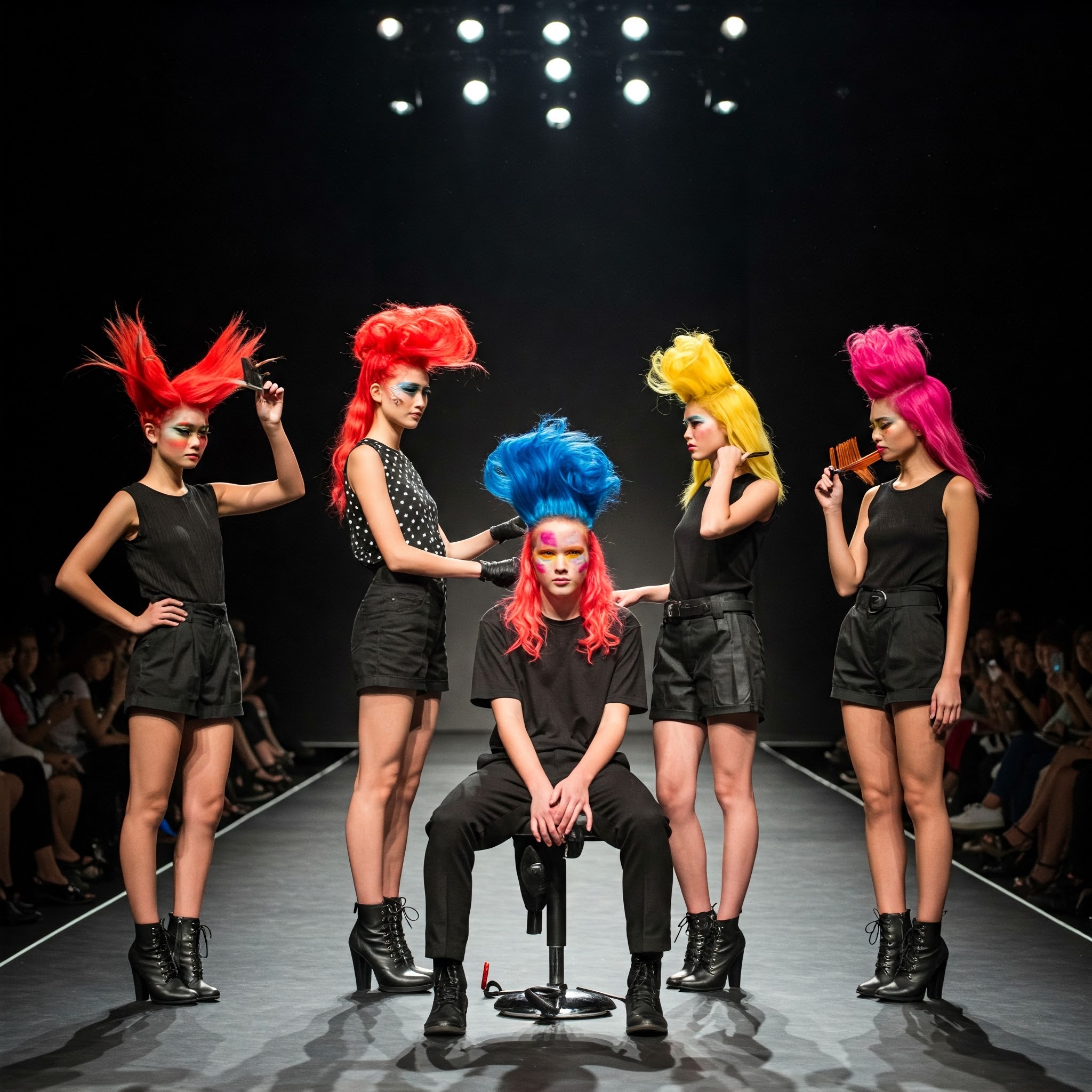 Fashion show: The international team of hairstylists brings a live hair show to interpret the popular colors and styles of the next season. The fashion show is one of the most eye-catching focuses of the salon industry exhibition. It is not just a simple hair show, but more like a fashion feast full of creativity and inspiration. The top international hairstylist team gathered here. They are the pioneers and trend leaders of the industry. Through superb skills and forward-looking design concepts, they present the popular trends of the next season's hair styles to the audience.