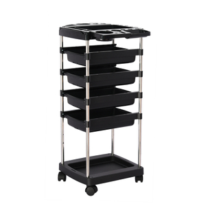 ABS Plastic Barber Shop Storage Tool Cart Hair Salon Trolley