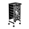 T28 Plastic Hair Salon Trolley Beauty Rolling Cart with 5 Drawers