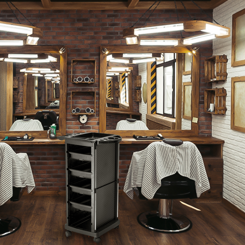 1. Evolving Functional Demands: Ergonomics, Hygiene, and Enhanced Workflow The core function of salon furniture extends far beyond simply providing a place to sit or store tools. Today's beauty professionals and their clients demand furniture that prioritizes comfort, safety, and efficiency. This has led to a surge in the importance of ergonomic design and hygienic materials in salon furnishings. Ergonomic Design for Professional Well-being and Client Comfort: Beauty professionals often spend long hours on their feet, performing intricate tasks that require precision and focus. Poorly designed furniture can contribute to musculoskeletal issues, fatigue, and decreased productivity. Investing in ergonomically designed furniture, such as styling chairs with adjustable heights and backrests, ensures that stylists can maintain healthy postures throughout their workday. Similarly, comfortable and supportive client chairs enhance the overall salon experience, making treatments more enjoyable and encouraging repeat business. Consider the essential role of the stylist's workstation. A well-designed salon trolley, also known as a salon cart or beauty trolley, is crucial for organizing tools and products, keeping them within easy reach. Modern hair salon trolleys, especially plastic salon trolleys offered by companies like Beautycool, are designed with multiple tiers, drawers, and compartments, allowing for efficient workflow and minimizing unnecessary movement. Features such as smooth-rolling casters and durable, easy-to-clean surfaces further enhance their practicality.