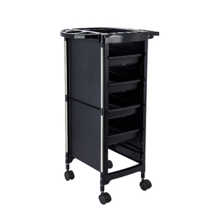 Plastic Hair Salon Trolley Storage Rolling Cart with 4 Drawers