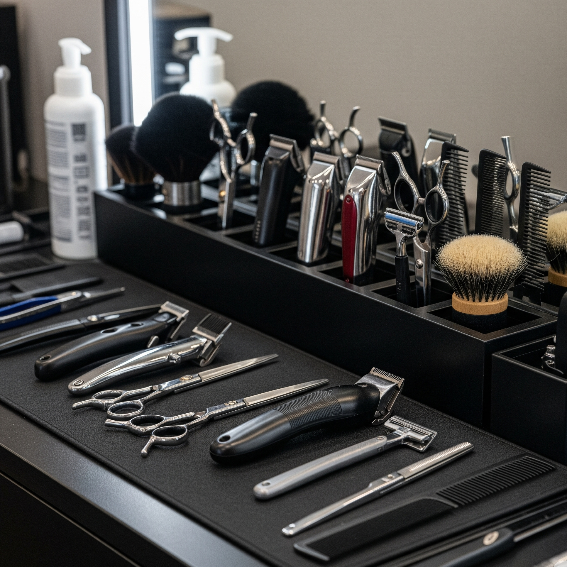 1. Choosing the Right Scissors Type Benefits Recommended Brands Lightweight Reduces wrist strain (~80-100g) JAGUAR Rotating Less thumb strain 「Mizutani」 Electric Best for long sessions Wahl Professional 2. Blow Dryers & Combs Use lightweight dryers (e.g., Dyson Supersonic, ~500g). Wide-handle combs reduce grip fatigue. 3. Workspace Optimization Adjustable chairs (e.g., Sanko 747). Anti-fatigue mats (gel or memory foam).