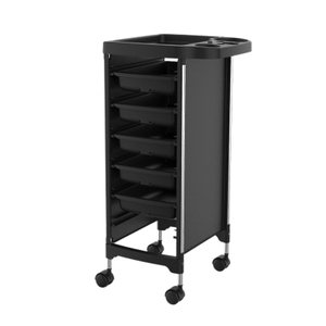 Plastic Hair Salon Trolley Beauty Rolling Cart with 5 Drawers